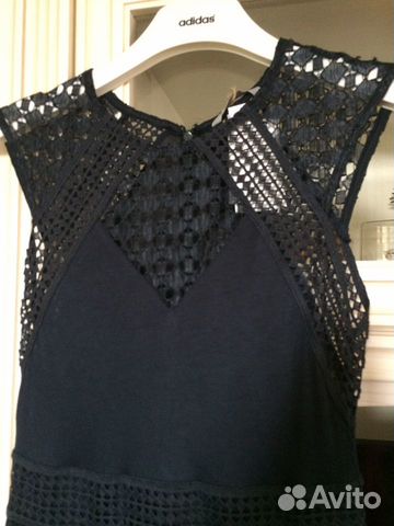 Платье H&M размер XS темно-синее Платье H&M размер XS темно-синее