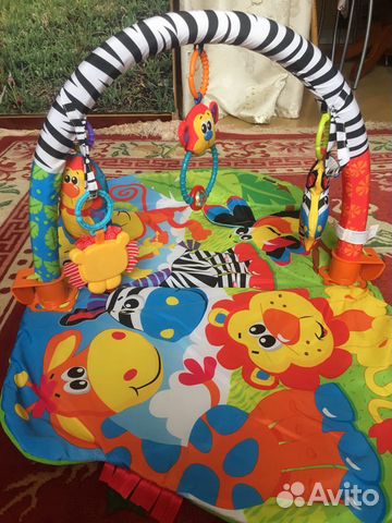 Playgro 3 in 1 safari коврик развивающийся