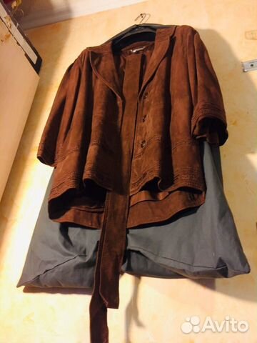 Дубленка-жакет Alberta Ferretti, замша