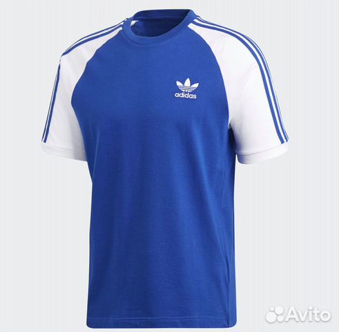 Футболка Adidas 3-stripes Blue новая оригинал