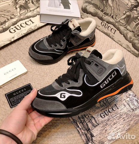 Кроссовки Gucci Ultrapace Black New