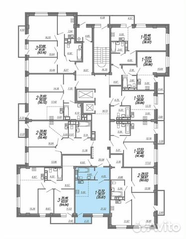 1-к квартира, 35.9 м², 4/16 эт. 1-к квартира, 35.9 м², 4/16 эт.