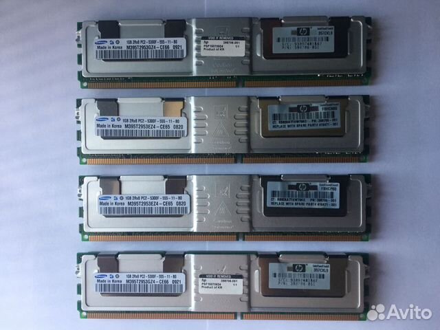 Модуль памяти samsung FB-dimm DDR2 1Gb 398706-051