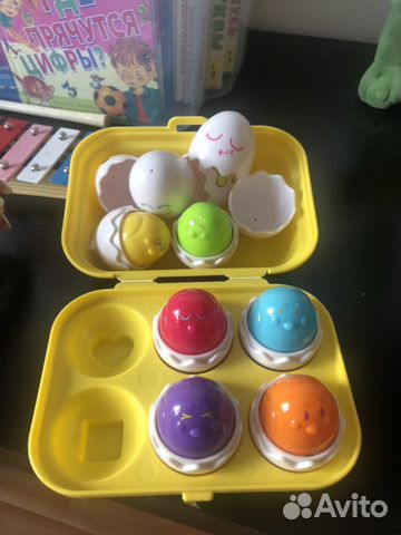 Развивающая игра 1-3 года яйца Развивающая игра 1-3 года яйца
