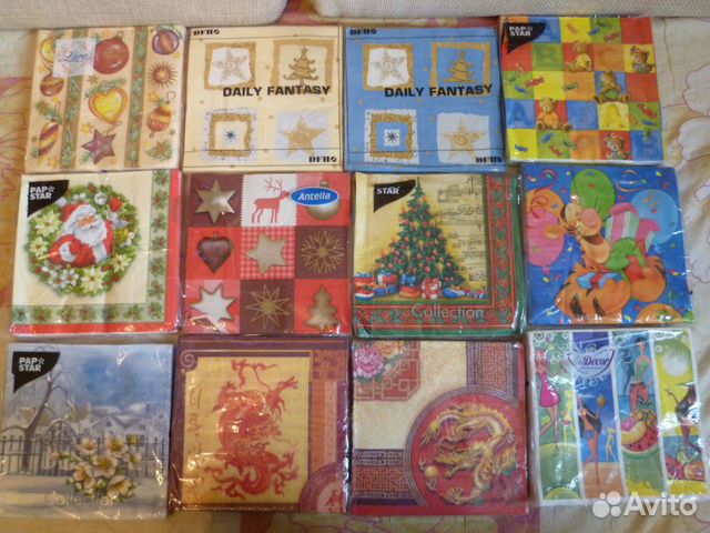 Салфетки для декупажа 33x33 см Салфетки для декупажа 33x33 см