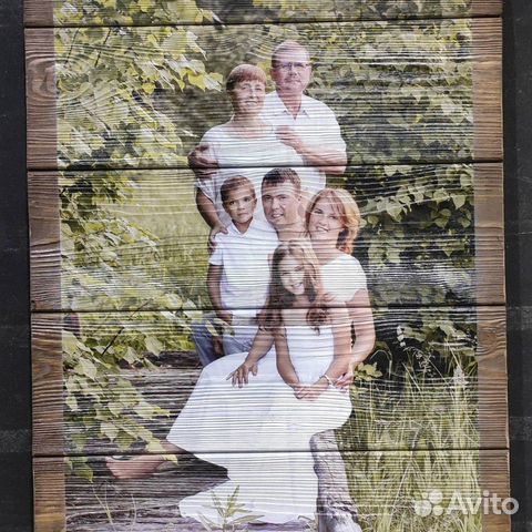 Фото на натуральном дереве Фото на натуральном дереве