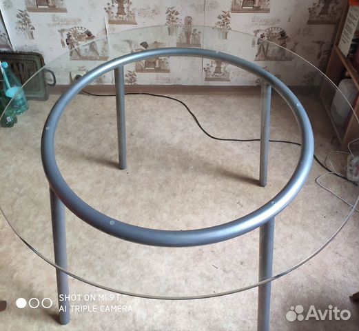 Стол круглый IKEA salmi стеклянный Стол круглый IKEA salmi стеклянный