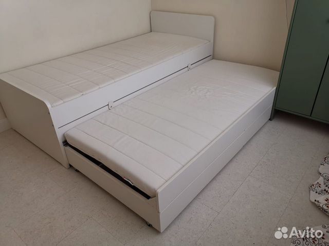 Кровать икеа Слэкт с выдвижной кроватью