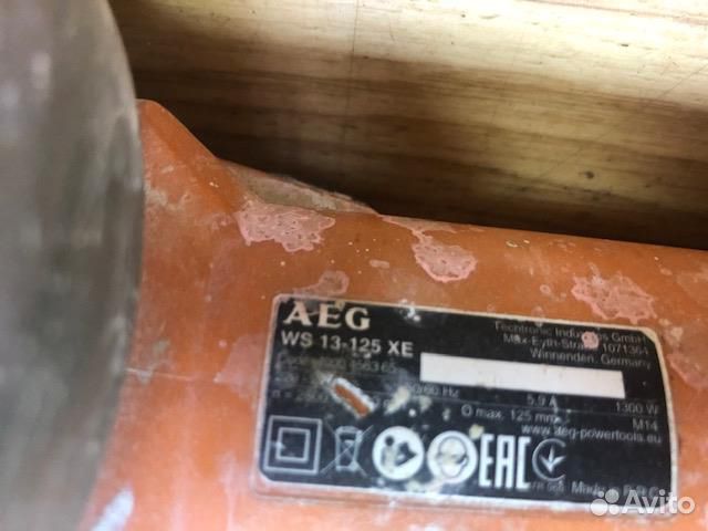 Ушм болгарка AEG WS 13-125 XE, 1300 Вт, 125 мм