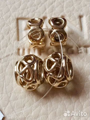 Шармы разделители Pandora золото