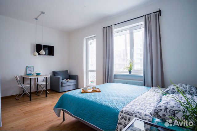 

Квартира-студия, 27 м², 2 кровати