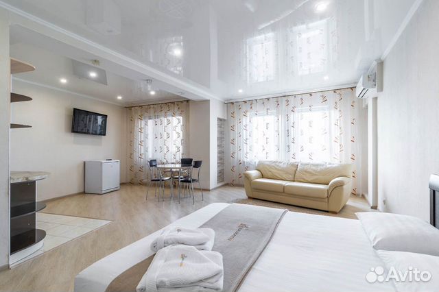 

Квартира-студия, 46 м², 2 кровати