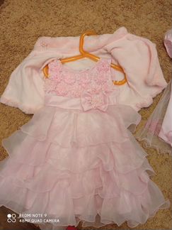 Платье+накидка98-110