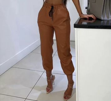 Брюки кожзам