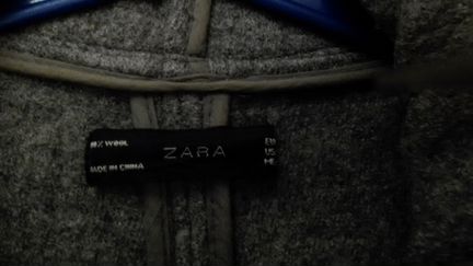 Пальто zara шерстяное