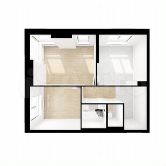 2-к квартира, 52.6 м², 12/24 эт.