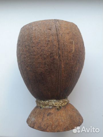 Бокал кокос.(Гвинея Бисау) +четки Гвинейский подар