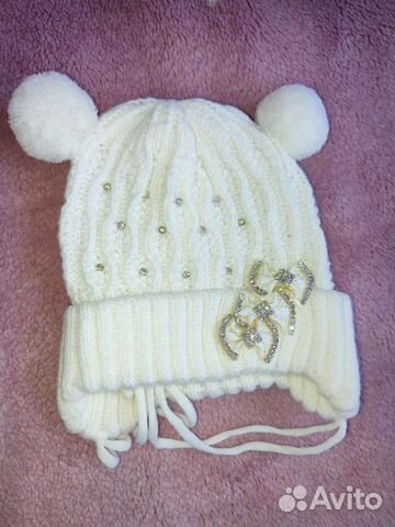 Шапка на тёплую весну 0-6 мес