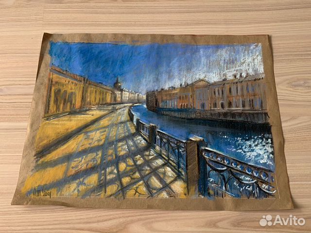 Рисунок. Сухая пастель. Оформление интерьера