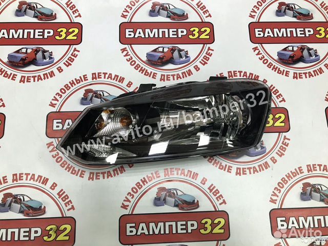 Фара на Поло седан левая с регулирующим мотором H4