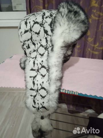 Шапка ушанка зимняя женская