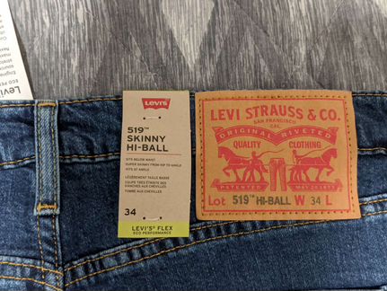 Джинсы Levi's 519 hi-ball skinny