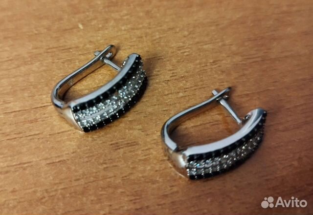 Серьги серебро Valtera