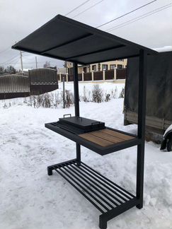 Мангал loft с крышей