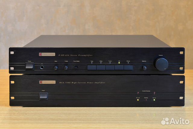 Parasound PH/P-850 пред, Parasound HCA-75 мощник