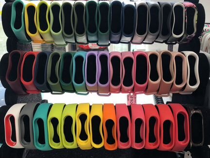 Силиконовые ремешки для Mi band 2/3/4