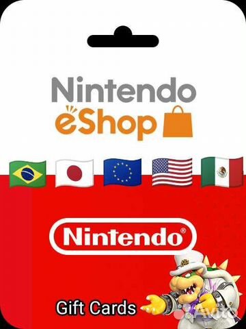 Карты пополнения Nintendo eShop