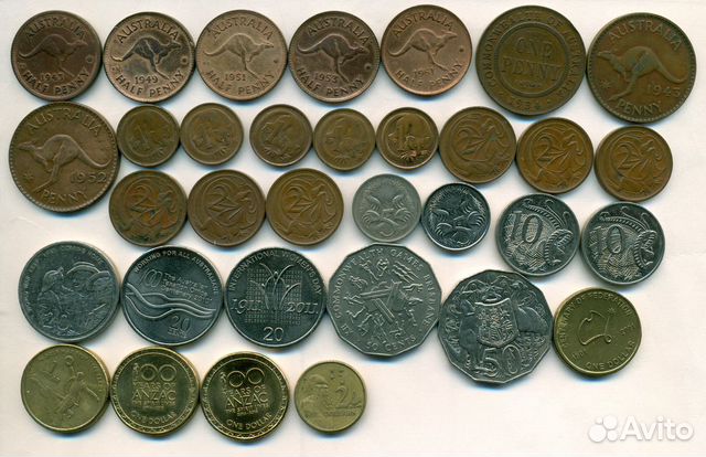 Монеты Австралии и Океании
