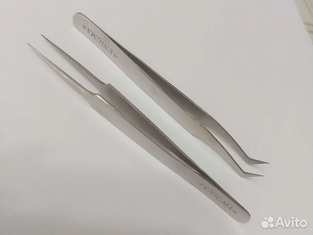 Пинцет для наращивания ресниц enigma