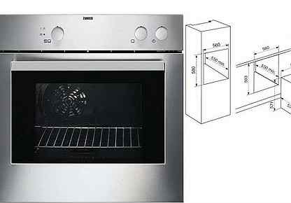 Газовый духовой шкаф zanussi zlb 331 x