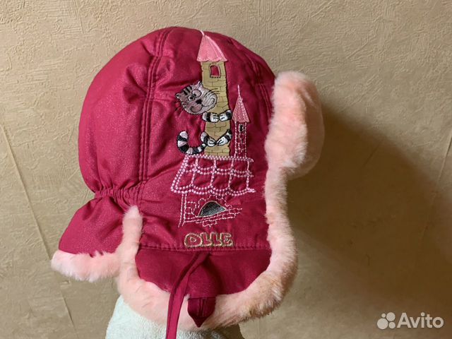 Шапка зимняя для девочки 50-52
