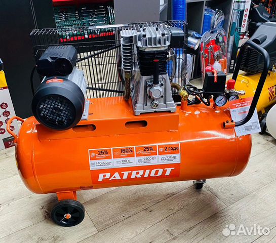 Воздушный ременной компрессор Patriot PTR 100-440I