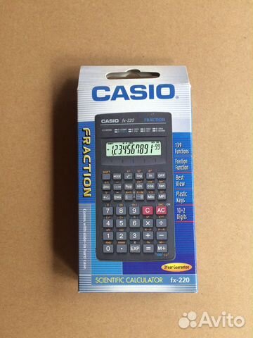 Инженерный калькулятор casio fx-220