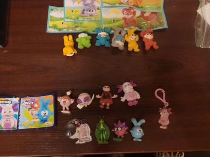 Киндер-сюрприз смешарики лунтик,пасхальные кролики