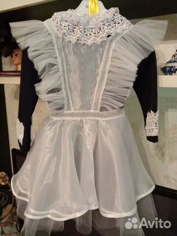 Белый Школьный фартук