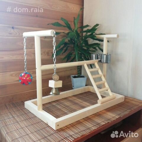 Игрушки, стенды, для средних попугаев