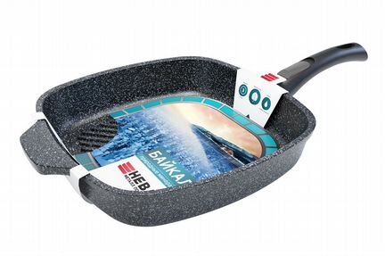 Сковорода-Гриль квадратная Байкал Нева Металл 28