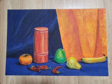 Картина на холсте 60х40см натюрморт