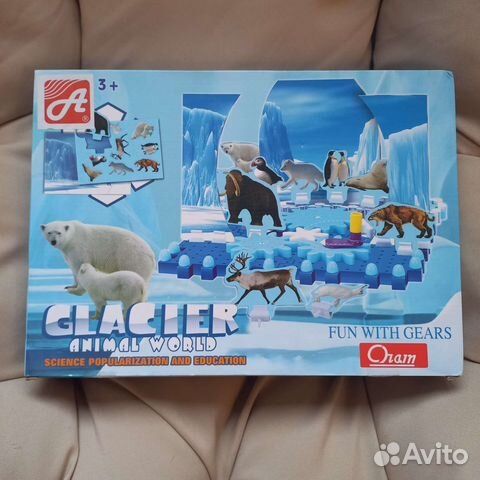 Развивающий конструктор с фигурками животных