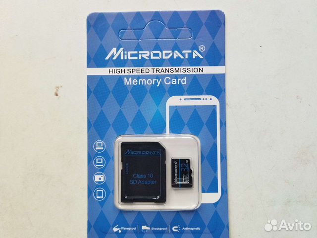 Карта памяти MicroSD 32Гб, класс 10