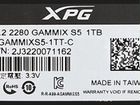 SSD Adata Gammix S5 (1000GB, M.2). new объявление продам