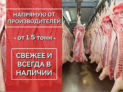 Мясо свинины охлажденное оптом