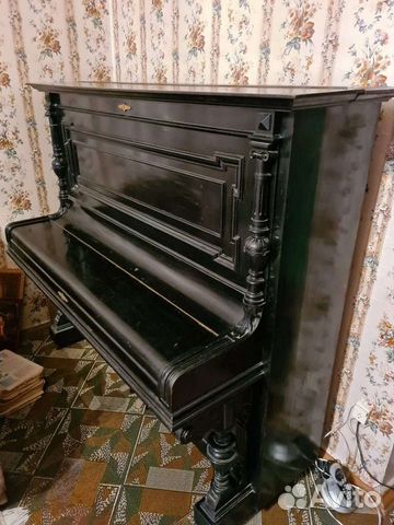 Антикварное концертное пианино Gebruder Perzina 18