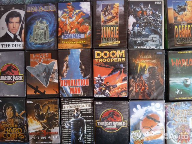 Картриджи для Sega mega drive 2
