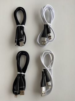 Шнуры с разъемами Lighting, Type-c, Micro usb