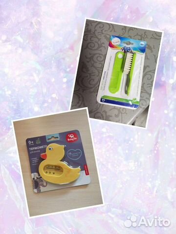 Щетка и расчестка для волос, термометр